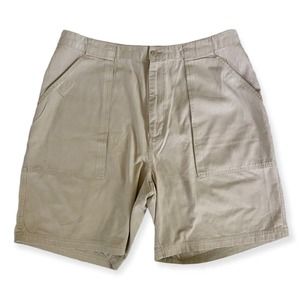 VTG 90s Tommy Hilfiger Golf Shorts Pockets Baggy Khaki Flat Front Chino Y2K 38